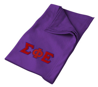  DISCOUNT-Sigma Phi Epsilon Twill Sweatshirt Blanket 