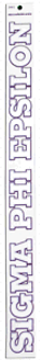  Sigma Phi Epsilon Long Window Decal 