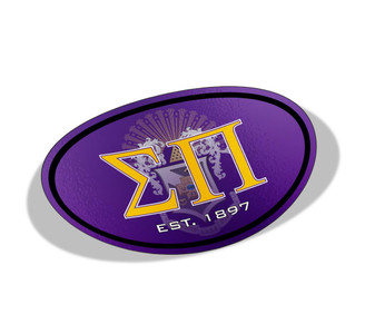  Sigma Pi Color Oval Decal 