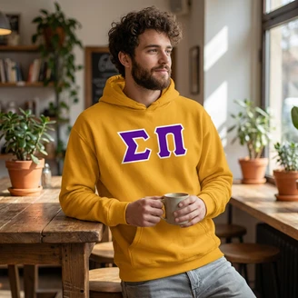 Sigma Pi Custom Twill Hooded Sweatshirt