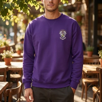 DISCOUNT-Sigma Pi World Famous Crest - Shield Crewneck Sweatshirt - Best Value