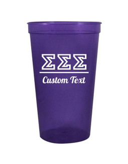  Sigma Sigma Sigma Custom Greek Collegiate Stadium Cup 