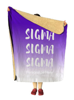Sigma Sigma Sigma Gradient Sherpa Lap Blanket