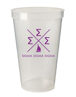  Sigma Sigma Sigma Infinity Giant Plastic Cup 