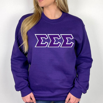 Sigma Sigma Sigma Lettered Crewneck