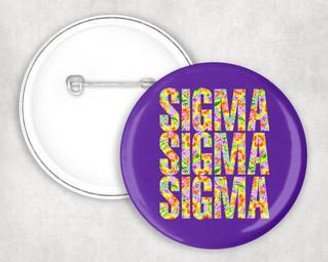  Sigma Sigma Sigma Sorority Buttons 4-Pack 