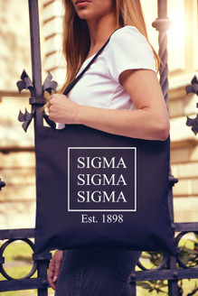 Sigma Sigma Sigma Box Tote Bag