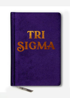Sorority Shop Sigma Sigma Sigma Velvet Notebook 