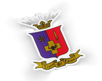 Greekgear Sigma Phi Epsilon Die Cut Crest Sticker 