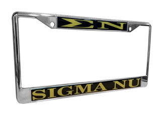 Sigma Nu License Plate Frame-2