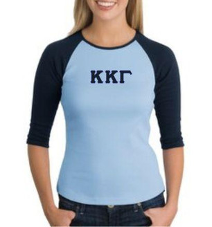 Sorority 3/4 Sleeve Raglan Tee 