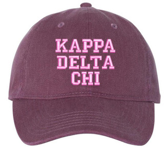  Pigment Dyed Sorority Name Baseball Cap 