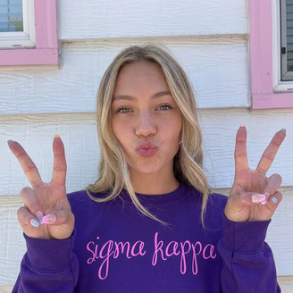 Sorority Script Crew Sweatshirt