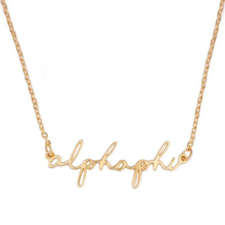 Sorority Script Necklace