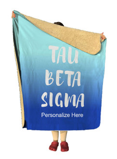 Tau Beta Sigma Gradient Sherpa Lap Blanket