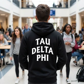 Tau Delta Phi Social Hooded Sweatshirt