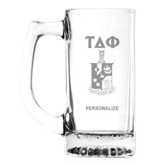 Tau Delta Phi Glass Engraved Mug