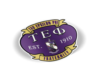  Tau Epsilon Phi Banner Crest - Shield Decal 