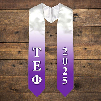  Tau Epsilon Phi Extra Fancy Greek Graduation Stole W Year 