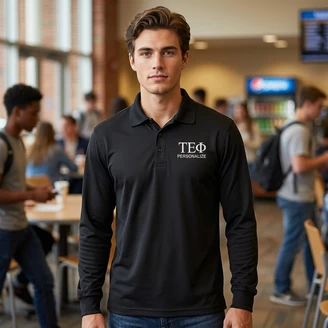 Tau Epsilon Phi-World Famous Long Sleeve Dry Fit Polo