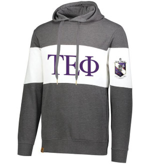 Tau Epsilon Phi Ivy League Hoodie W Crest On Left Sleeve