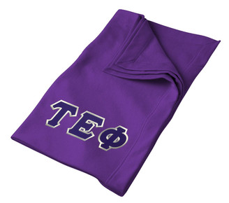 DISCOUNT-Tau Epsilon Phi Twill Sweatshirt Blanket