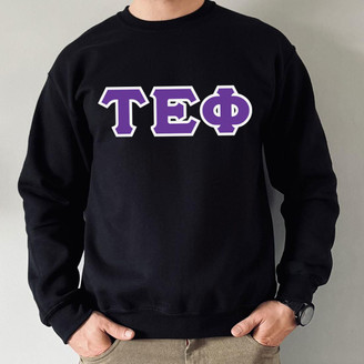  Tau Epsilon Phi Custom Twill Crewneck Sweatshirt 