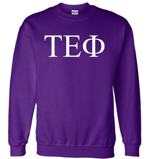 Tau Epsilon Phi Lettered World Famous Greek Crewneck