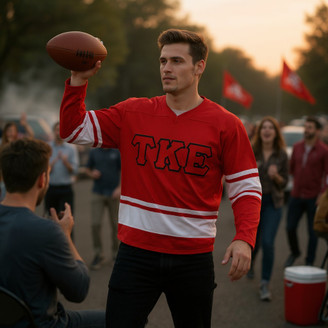 DISCOUNT-Tau Kappa Epsilon Breakaway Lettered Hockey Jersey