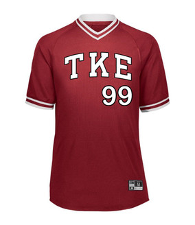 Tau Kappa Epsilon Retro V-Neck Baseball Jersey