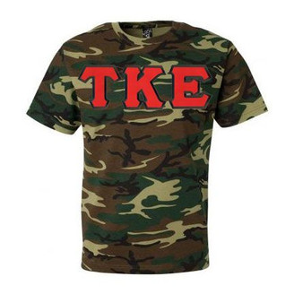 DISCOUNT- Tau Kappa Epsilon Lettered Camouflage T-Shirts