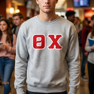 Theta Chi Lettered Crewneck Sweatshirt