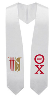 Theta Chi Super Crest - Shield Graduation Stole