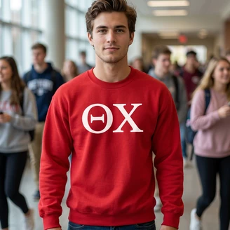 Theta Chi Lettered World Famous Greek Crewneck