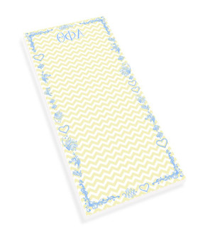 Theta Phi Alpha Chevron Long Notepad