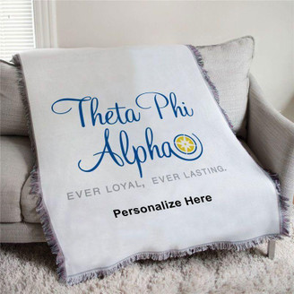  Theta Phi Alpha Ever Loyal Afghan Blanket Throw 