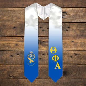 Theta Phi Alpha Extra Fancy Diagonal Greek Graduation Stole W Crest