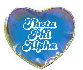 Sorority Shop Theta Phi Alpha Heart Shaped Makeup Bag 