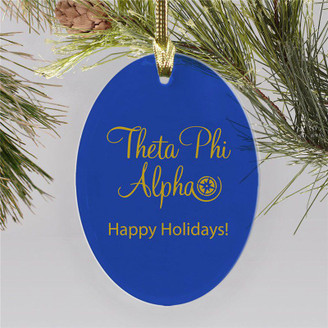 Theta Phi Alpha Holiday Color Mascot Christmas Ornament