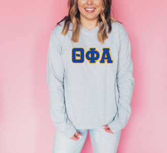 DISCOUNT Theta Phi Alpha Lettered Long Sleeve Tee