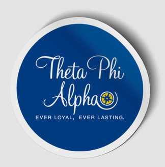  Theta Phi Alpha Logo Round Decal 