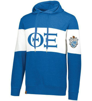 Theta Xi Ivy League Hoodie W Crest On Left Sleeve 