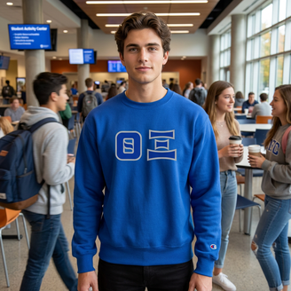 DISCOUNT Theta Xi Lettered Crewneck - Best Value