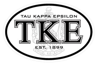  Tau Kappa Epsilon Oval Crest - Shield Sticker - CLOSEOUT 