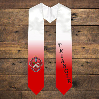  Triangle Extra Fancy Diagonal Greek Graduation Stole W Crest 