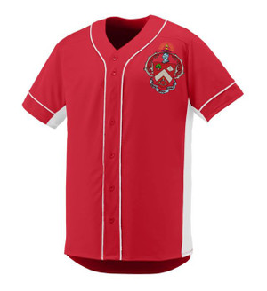 Triangle Game 7 Full-Button Baseball Jersey