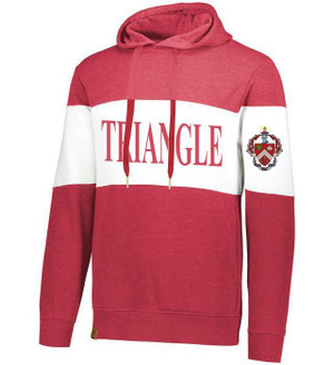 Triangle Ivy League Hoodie W Crest On Left Sleeve