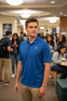 DISCOUNT-World Famous Discount Greek Crest - Shield Polo