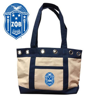  DISCOUNT-ZETA PHI BETA CANVAS TOTE BAG - ON SALE! 