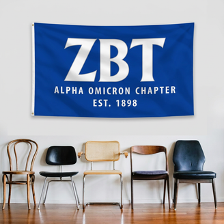 Zeta Beta Tau 3 x 5 Flag